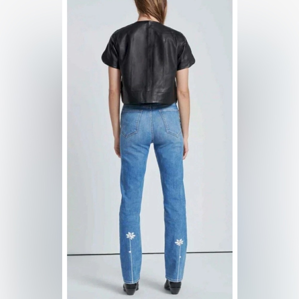 7 For All Mankind Easy Slim Women's Blue Jeans in Dream/ Destroy - 26